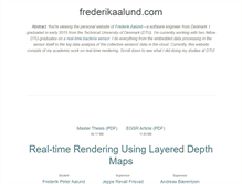 Tablet Screenshot of frederikaalund.com